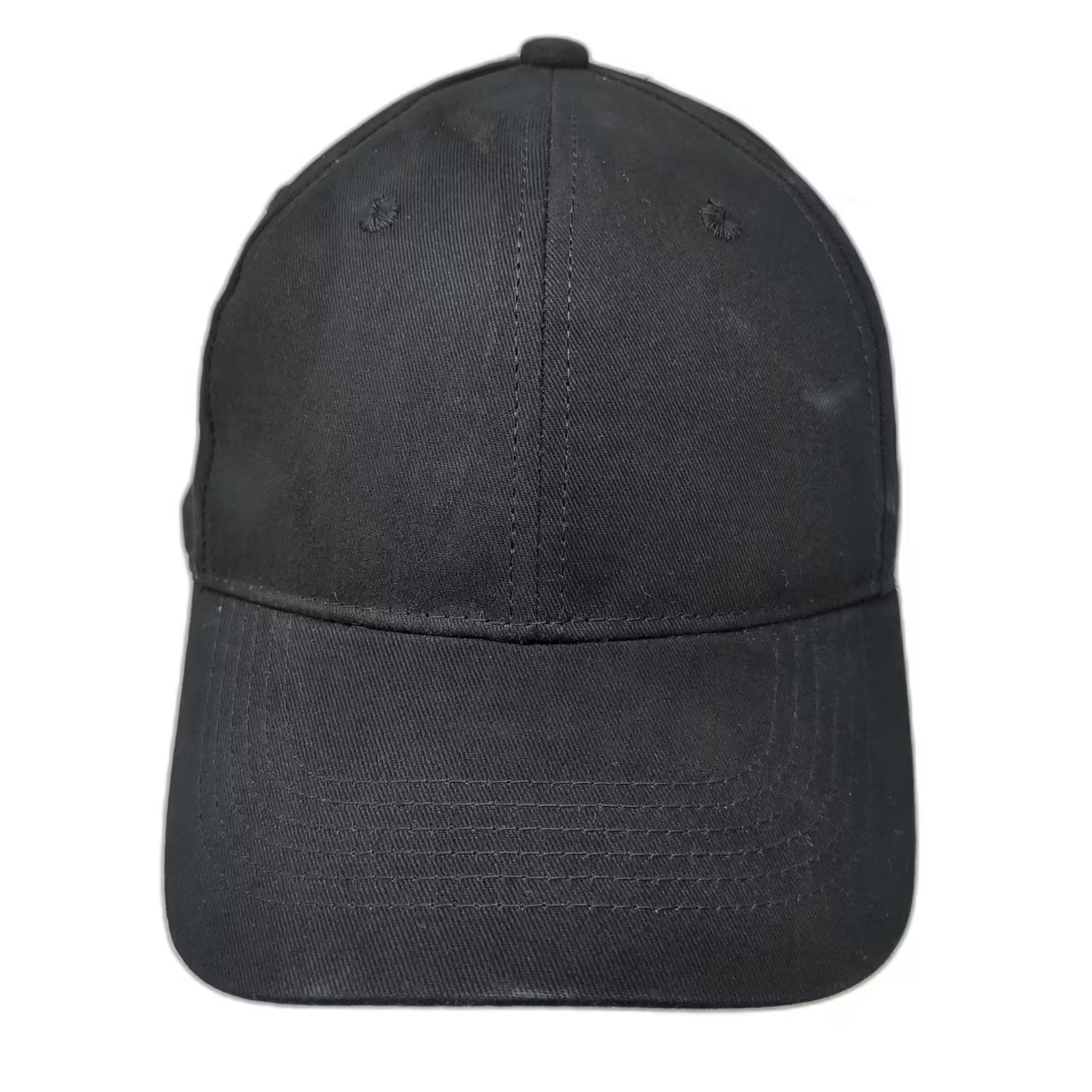 George Baseball Cap Black Os Strapback Adjustable Solid Plain Cotton Twill Hat